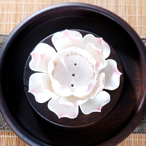 Zen ceramic Lotus thread incense home hand-held incense tea ceremony decoration tea table tea play tea pet ornaments