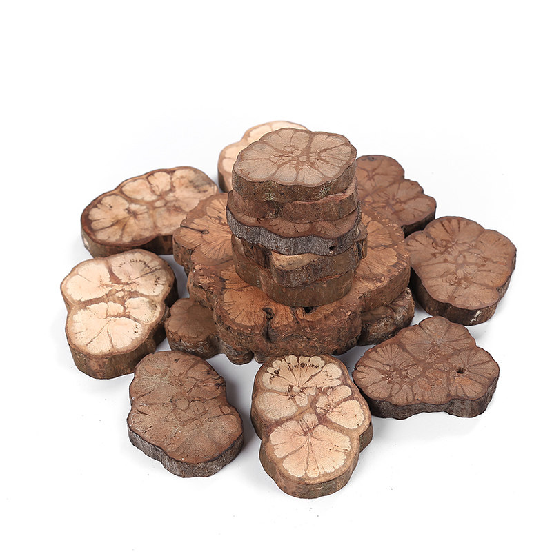 Creative solid wood plum blossom rattan sheet coaster teapot tea set base cup holder tea ceremony spare parts home decoration can be customized