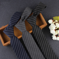 Positive Dress Casual Wedding Trend Black Narrow Version Student Gift Box Dress Small Tie 6CM Fine Tie Mens Korean Version