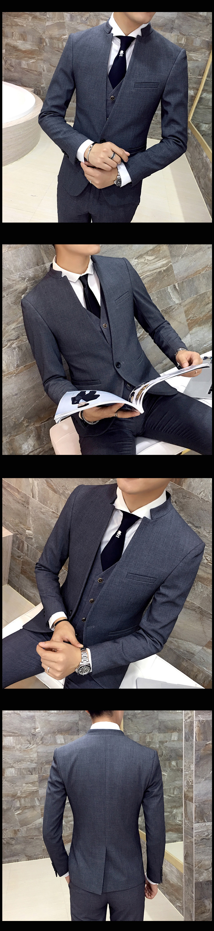 Costume homme en polyester pour Quatre saisons - Ref 1551196 Image 6