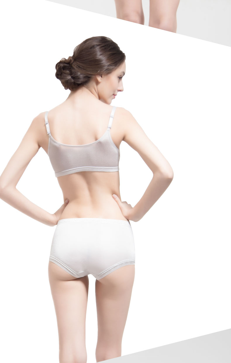 [2 Pack] Đồ lót lụa 100% lụa nữ gợi cảm giữa hông đồ lót thoải mái thoáng khí đồ lót lụa liền mạch - Giống cái nội y đẹp