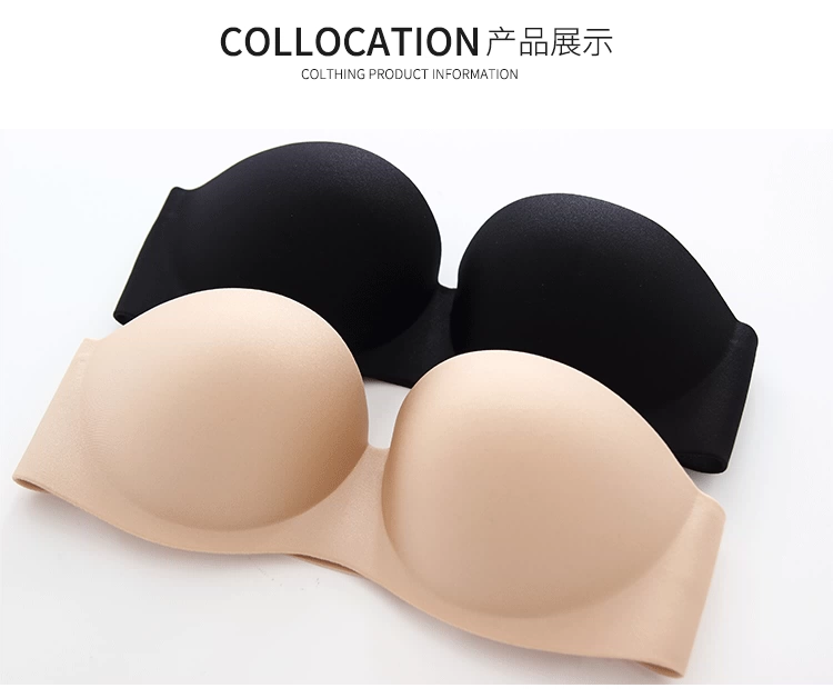 Đồ lót quây tập trung không trượt trên hỗ trợ ngực nhỏ phần mỏng mà không có dây đeo bọc ngực ngực ngực vô hình ống đầu áo ngực nữ đồ lót calvin klein nữ chính hãng