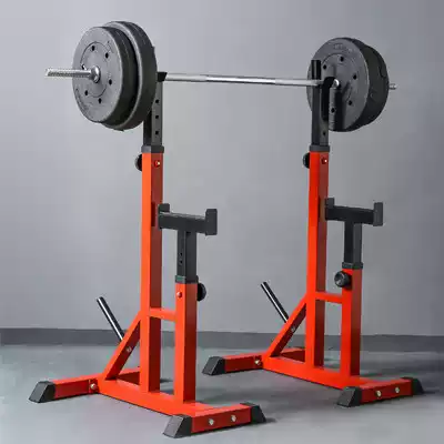 Fitness equipment home men's adjustable gantry bed barbell rack squat rack bench press set