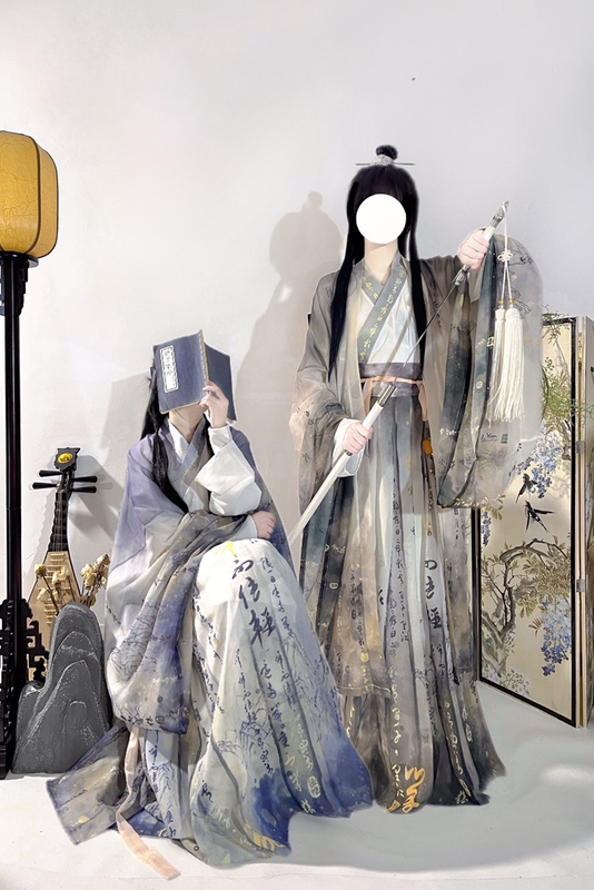 Shili Taohua Original [Baidi City] Wei-Jin Style Hanfu Unisex Daily National Style Martial Arts Suit for Spring and Autumn