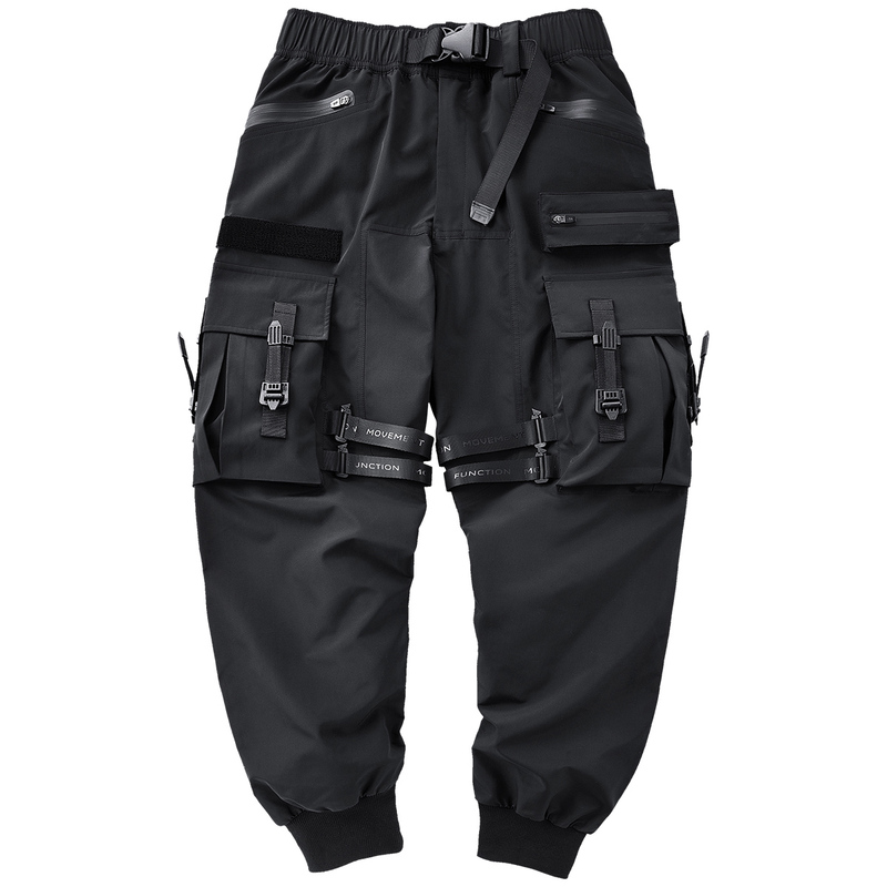 Vip Cargo Pants for Men, Spring and Autumn, Loose Fit, Multi-Pocket Paratrooper Pants, Functional Style Jogger Pants, Casual Sports Long Pants, Trendy Brand