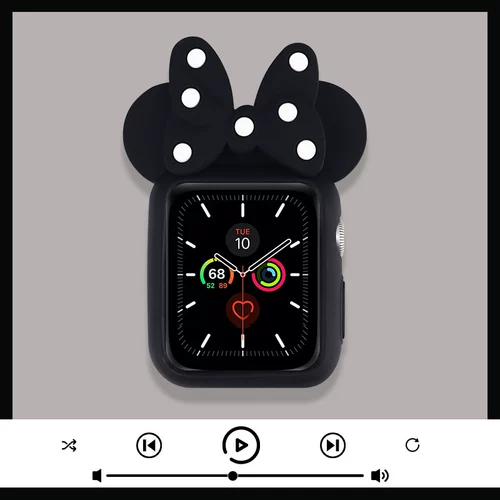 Apple, совместимый защитный чехол, часы, защитная сумка, силиконовые креативные мультяшные аксессуары, 5, 3, защита при падении, 40мм