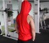 Cơ bắp nam kiểu áo hoodie không tay thấm hút mồ hôi trùm đầu mỏng phần áo len thể thao vest lỏng ao ba lo Lót