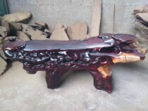 Taihang cliff cypress root carving ornaments Aging material Small leaf red sandalwood tea Taishan water bird figure wood carving crafts