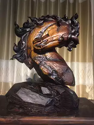 Cliff cypress root carving ornaments Landscape carving Agarwood root carving large entrance living room Guanyin Maitreya Dharma wood carving beauty