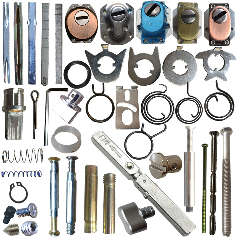 Door Lock Accessories Panel Connecting Square Rod Screws Iron Bar Pins Sleeve Circlip Spring Direction Plate Washer