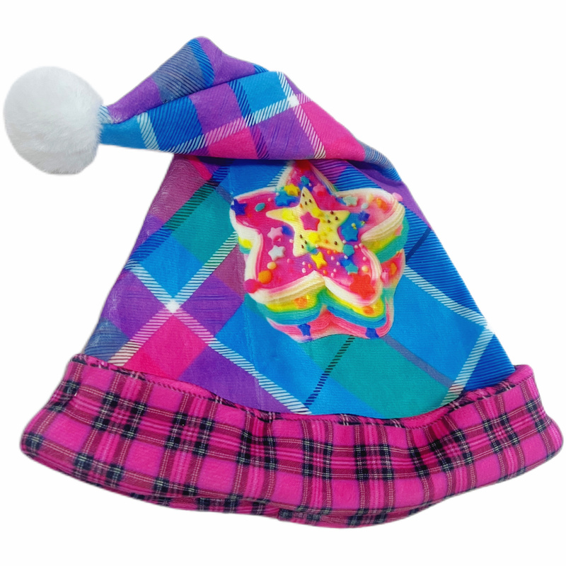 Leerroo Merry Christmas Original Design Cartoon Plush Christmas Hat Cute Y2K Stylish Casual Elastic Hat