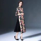 奈昕 27303 большие и маленькие размеры, индивидуальное высококачественное улучшенное платье Cheongsam для свадебного банкета, длинное платье для свекрови