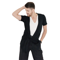 Saniladin dance as a human practice sweatshirt for mens sweatshirt small jacket individuality short sleeve national standard dance