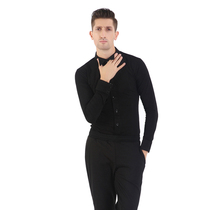 Sani Morden dance adult male blouse MR SHANGsha Mr. dancer saddled with cat collar evening dress shirt