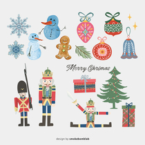 smokebomblab kids christmas xmas party boys girls kids tattoo stickers