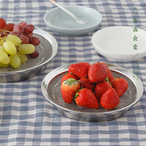 < Qingsen Canteen > Japanese Family of Family Ask the House 18-8 Stainless Steel Cool Vegetable Cuisine strainer Disc Fruit Tray