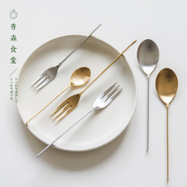 < Qingsen Canteen > Portugal imports Herdmar wire drawing stainless steel sweet spoons fork cutlery-MALM 