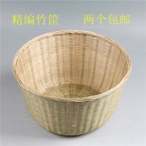 Handmade woven bamboo basket Bamboo basket Fruit basket Bamboo basket Amoy rice basket Bamboo basket Amoy rice basket Environmental protection paint-free bamboo products