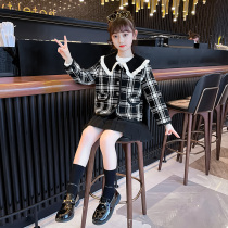 Girls jacket 2022 Spring loaded with new ocean Korean version CUHK Childrens spring and autumn in trendy clothes with small fragrant wind blouses