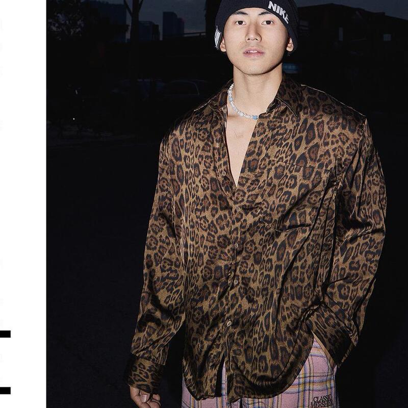 Extra Large Size 150kg American Trendy Brand Leopard Print Light Luxury Long-Sleeved Shirt for Men and Women, Summer High-End Design Shirt2 Extra Large Size 150kg American Trendy Brand Leopard Print Light Luxury Long-Sleeved Shirt for Men and Women, Summer High-End Design Shirt2