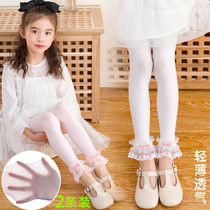 Baby Beats Bottom Pants Summer Thin girl white lace lace pants Childrens silk stockings little girl 90% long pants