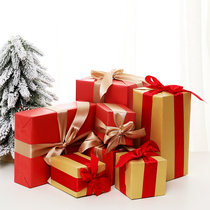 Christmas decoration scene arrangement gift box decoration window decoration gift box set Christmas tree ornaments