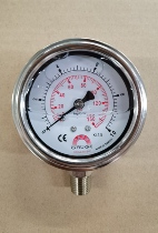 Taiwan Hutchison 0-2KG 4KG 7KG Full stainless steel SUS316 manometer resistant to high temperature GAUGE SAFE