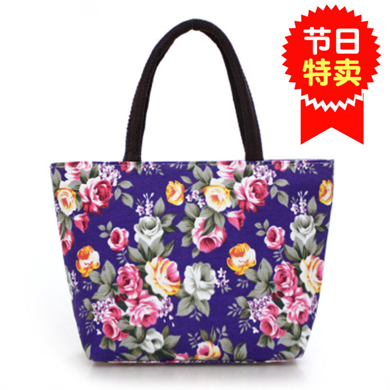 New small cloth bag women's bag handbag light bag hand bag canvas printing bag middle-aged and elderly handbag small bag