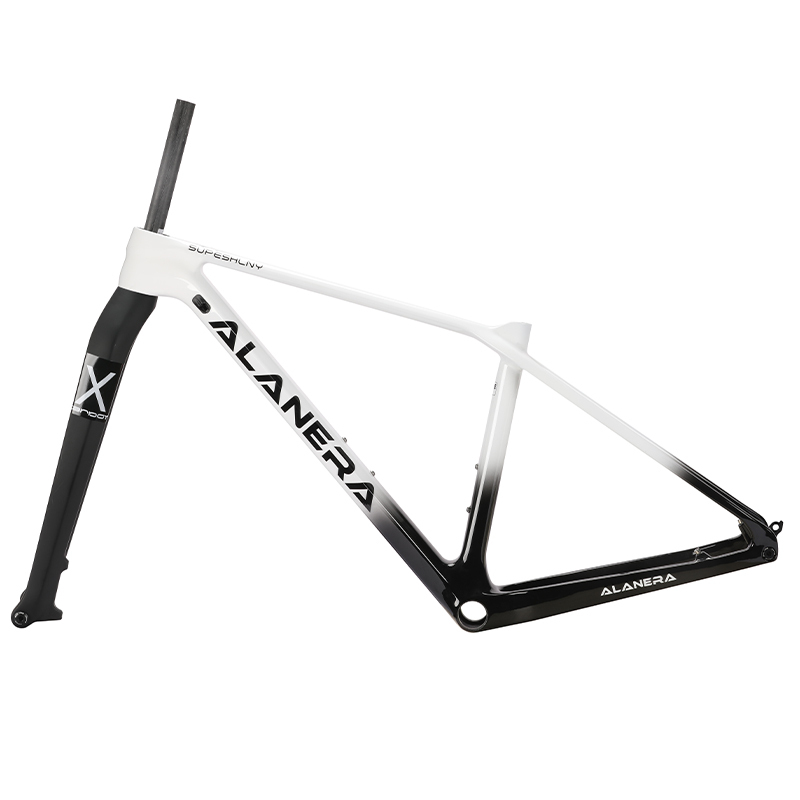 Gradient White Alanera Frame Shadow of the Storm-Max Off-Road Carbon Fiber Mountain Bike 29Er Frame