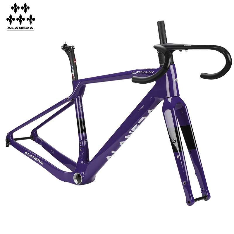 Purple 25 New Model Alaneral Gravel Carbon Fiber Bicycle Road Frame Off-Road Bike Frame Purple 25 New Model Alaneral Gravel Carbon Fiber Bicycle Road Frame Off-Road Bike Frame