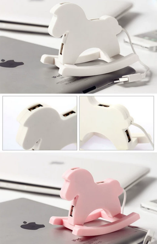 Pony mới sáng tạo dễ thương Hub USB trung tâm một cho bốn bộ chia đa giao diện usb máy tính tổng cộng 16 mô hình - USB Aaccessories