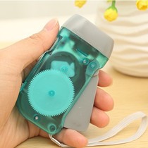 Kinetic energy luminous flashlight LED hand pressure generation flashlight portable emergency light flashlight automatic charging