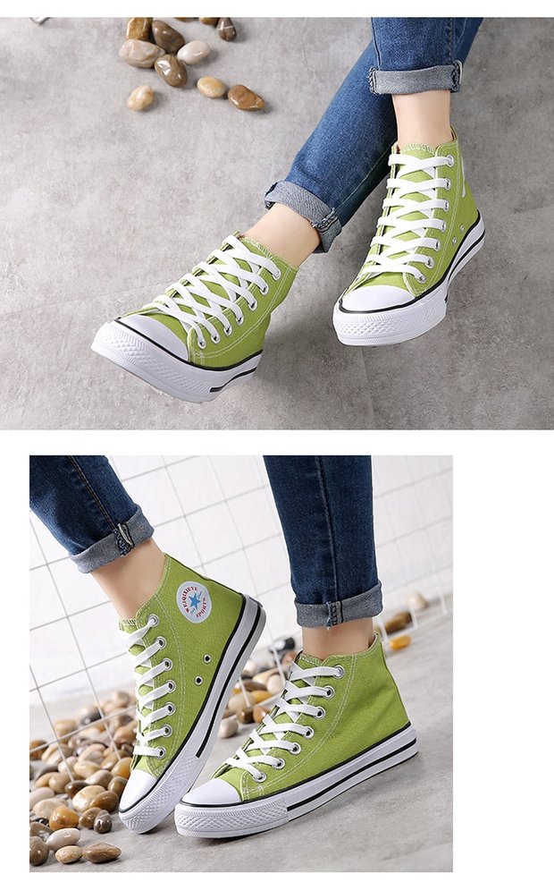 Mùa xuân mới chụp hình giày vải nữ sinh viên giày đế bằng cao cấp Phiên bản Hàn Quốc của đôi giày hoang dã giày thể thao nữ màu đen