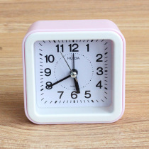 Creative small alarm clock simple Nordic style home living room desk clock bedside alarm student clock jump second pendulum clock