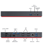 Lenovo X1 X280 X390 T480 E480 L580 Thunderbolt 3 Docking Station Dock 40AN0135CN instead of 40ANY02