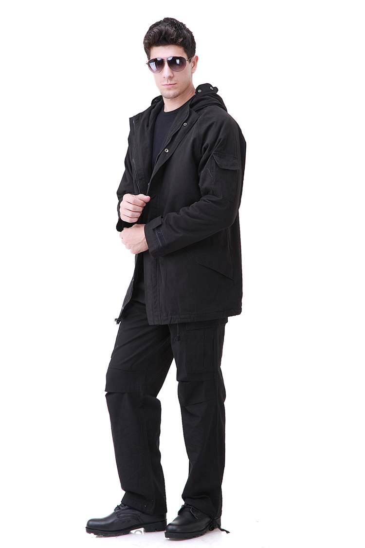 Junye ngoài trời người hâm mộ quân đội quần áo nam G8 áo khoác cotton dày phù hợp với đào tạo phù hợp - Những người đam mê quân sự hàng may mặc / sản phẩm quạt quân đội giày bộ đội cao cổ