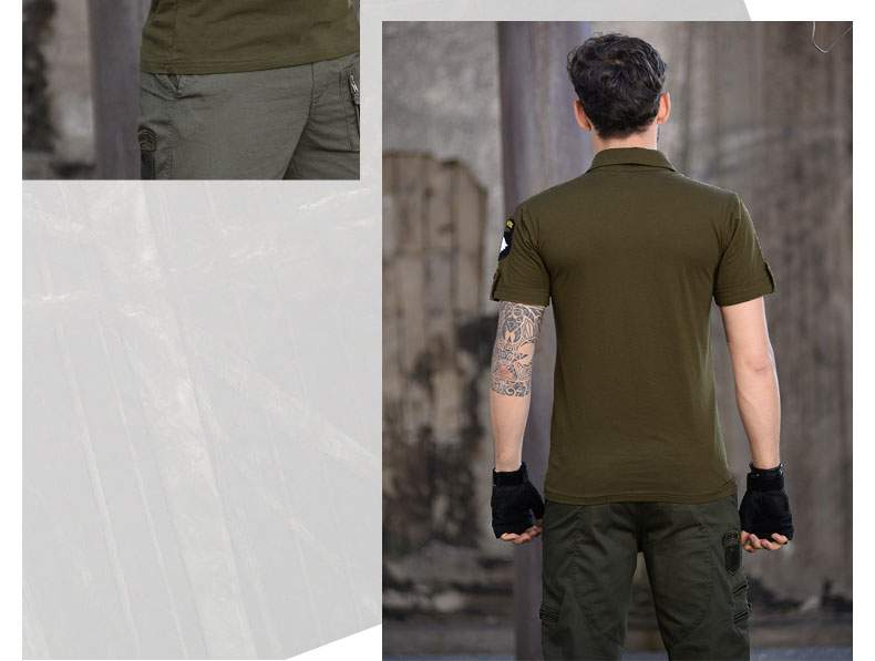Jun Ye Xing ngoài trời đội quân quạt trang phục ngụy trang quần áo mùa hè lực lượng đặc biệt áo thun ngắn tay nam đôi mẫu sửa áo - Những người đam mê quân sự hàng may mặc / sản phẩm quạt quân đội giày quân đội