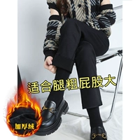 Черные бархатные штаны, увеличенная толщина