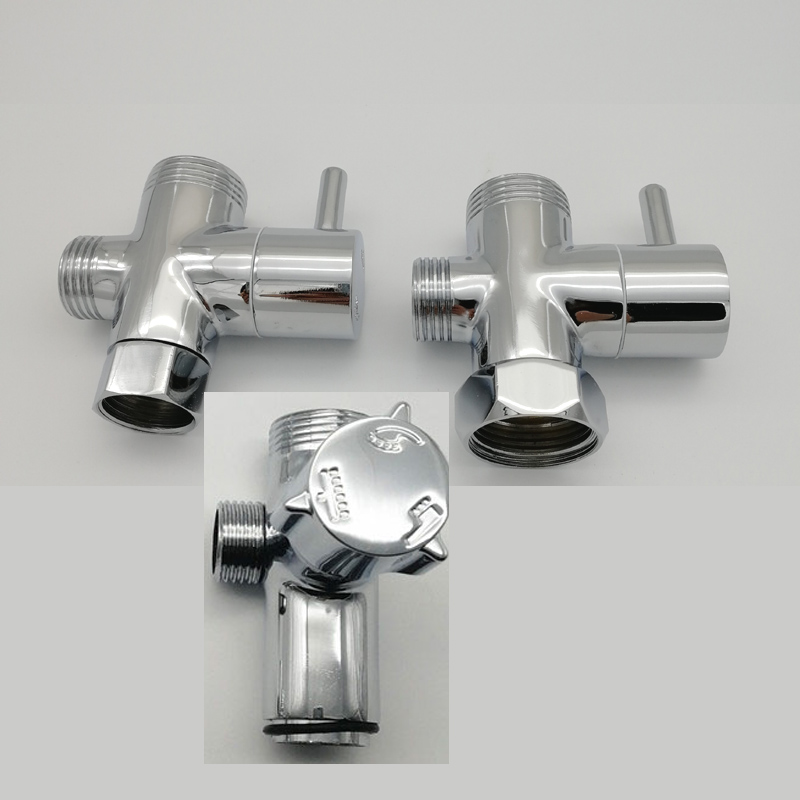 Shower water distributor 1-in-two-out copper quick switch tee 4-6 Sub-shower Three-gear conversion valve fittings Joint