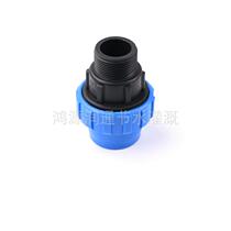 Quick connection outer wire Direct greenhouse micro-spray drip irrigation PE pipe joint pipe fittings External thread tooth connection Locking outer wire