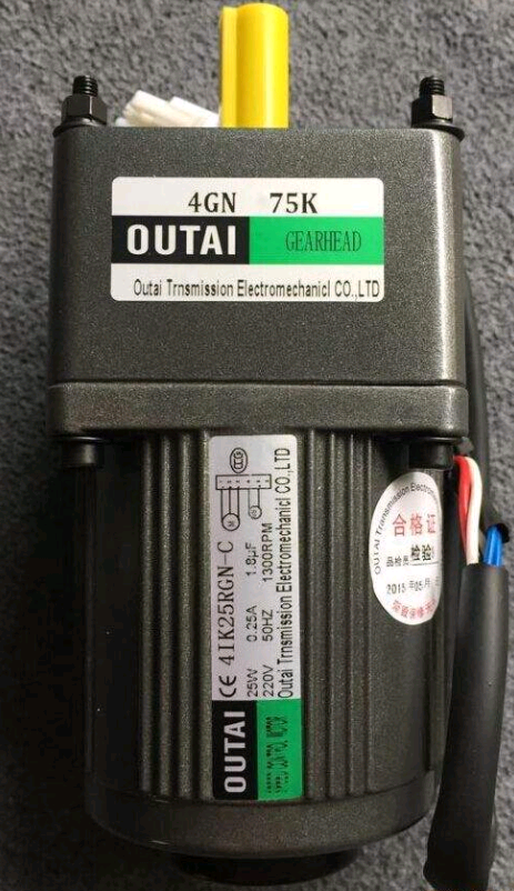 OUTAI GEAR HEAD 4GN75K reducer CE 4IK25RGN-C Outai speed regulating motor 25W