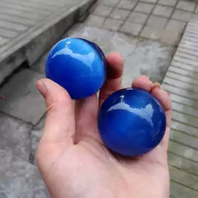 Sapphire Blue Cat eyeball crystal ball fitness ball handball health ball birthday gift hand turn ball Handball Handball hand piece