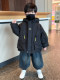 Boys' Trendy Winter Jacket 2026 New Style Children's Fleece-Lined Windbreaker Baby Warm Parka Cotton Coat