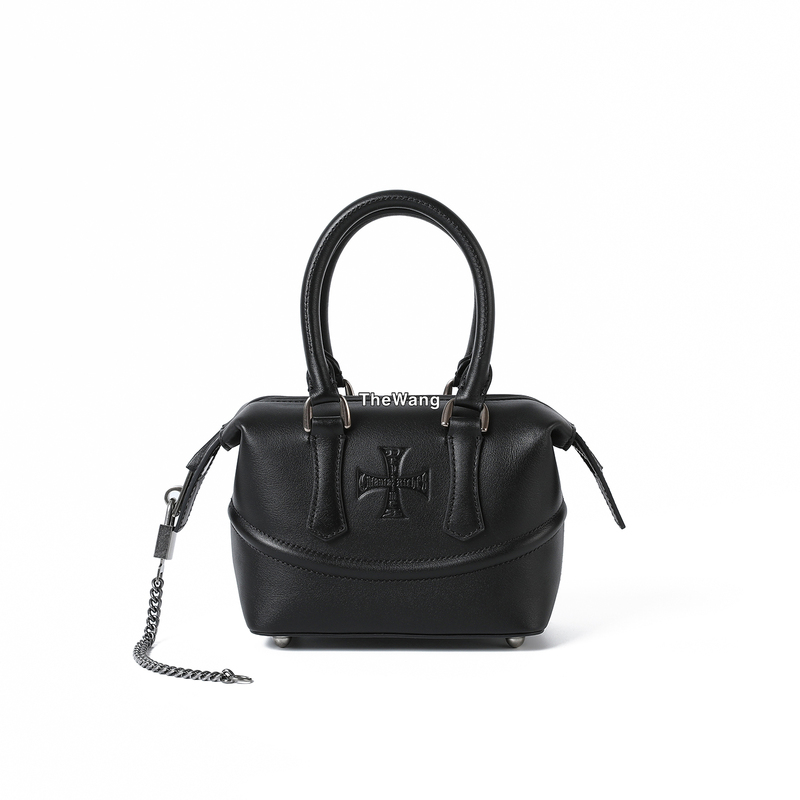 Enfants Riches Deprimes Erd Black Mini Luxury High-End Leather Bowling Bag