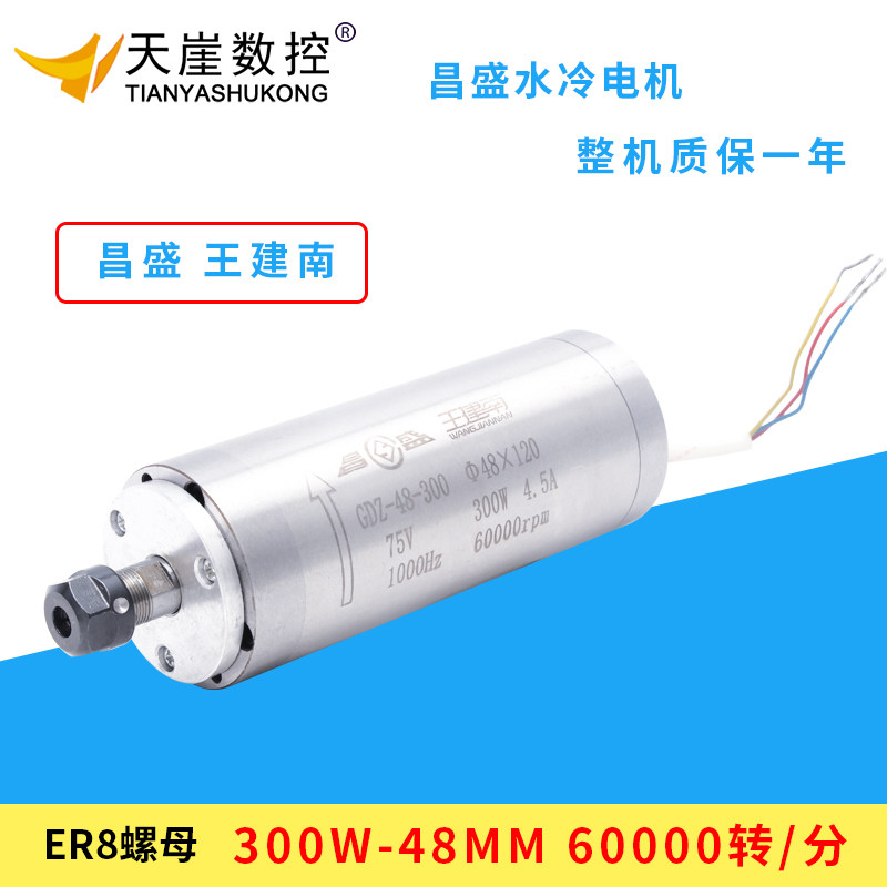 Changsheng spindle motor engraving electromechanical spindle 48 diameter 300w miniature electric spindle small high speed