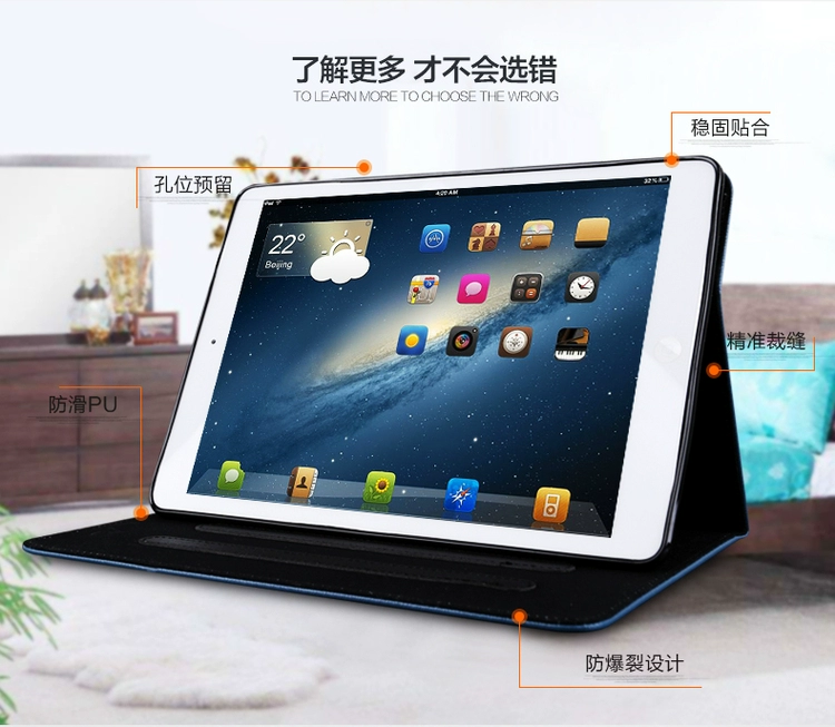 Millet tấm 4 trường hợp 8 inch mét pad34 thế hệ máy tính kê 4Plus thả cartoon bao da 10.1 inch - Phụ kiện máy tính bảng