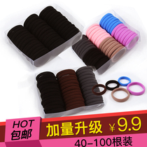 Tie hair small rubber band Simple hair rope headwear black rubber band Hairband Korean head rope accessories leather case tie hair