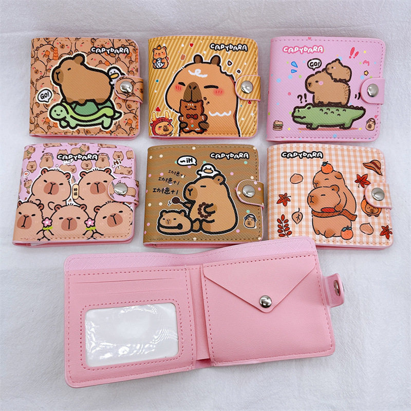 Kapie Short Wallet 80% off Coin Pocket Wallet Card Holder Leather Wallet with Coin Compartment Button Wallet