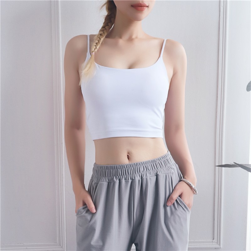 2019 mới châu Âu và Mỹ ins sexy chống sốc áo ngực thể thao nữ nhỏ sling đẹp trở lại tập thể dục yoga thể thao đồ lót - Đồ lót thể thao áo tập yoga đẹp
