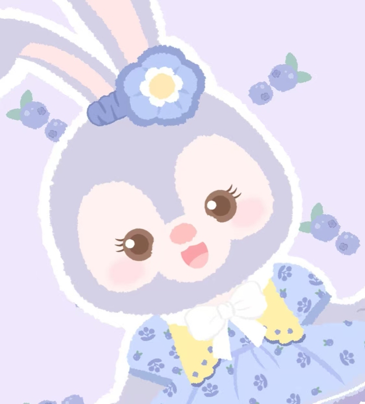 Spring Floral Fragrance Stellalou Pendant Plush Doll Rabbit Keychain
